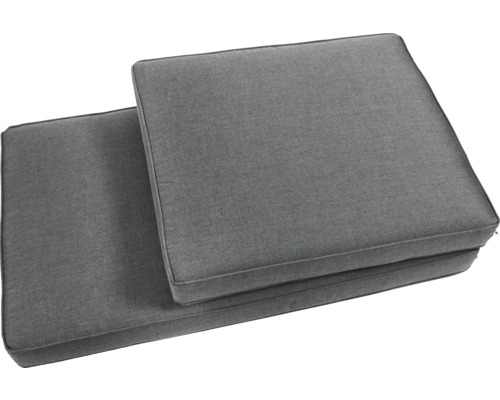 Sitzkissen für Lounge Freya klappbar 186 cm x 67 cm grau