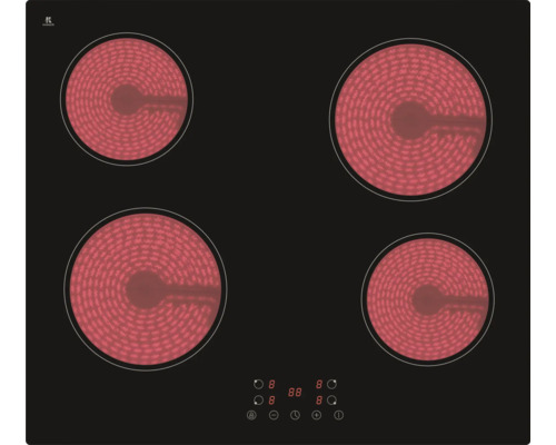 Glaskeramikkochfeld mit vier Kochzonen