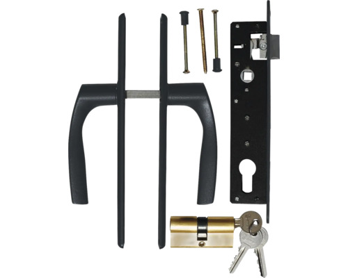 Türbeschlagset mit Türgriff, Schloss und Schlüssel