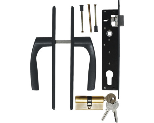 Türbeschlagset mit Griffgarnitur, Schließzylinder und Schlüsseln