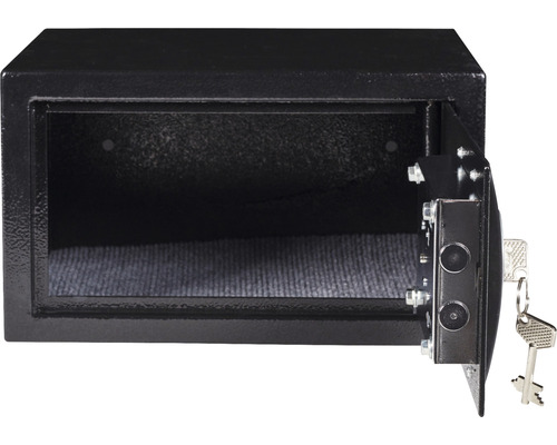 Coffre-fort ouvert avec clé