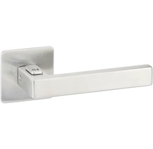 Poignée de porte avec rosette carrée et indicateur de verrouillage