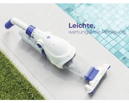 Akkusauger zur Poolreinigung auf hellem Untergrund