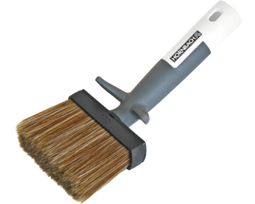 Brosse rectangulaire HORNBACH bi-composant protection du bois coudée 100 mm