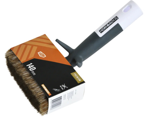 Pinceau plat d''une largeur de 140 millimètres avec le logo Hornbach