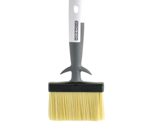 Pinceau plat avec poils et manche en plastique