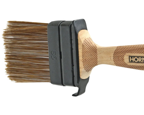 Pinceau plat avec manche en bois et largeur de 65 millimètres