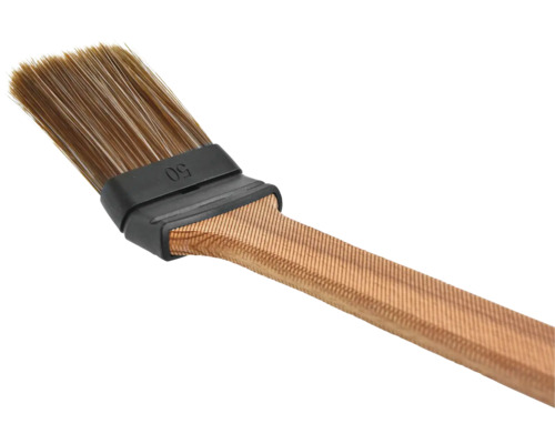 Flachpinsel Größe 50 mit Naturborsten und Holzgriff