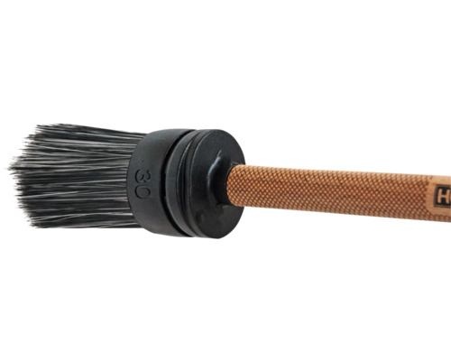 Rundpinsel mit Borsten und Holzgriff