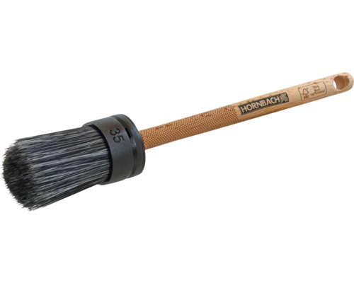 Pinceau rond avec manche en bois, taille 35