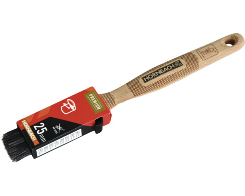 Pinceau radiateur Hornbach avec manche en bois et largeur de 25 mm