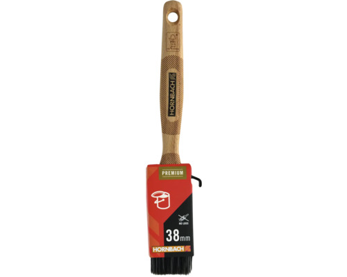 Pinceau radiateur Premium Hornbach avec manche en bois et largeur de 38 millimètres