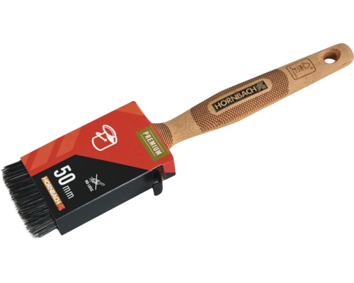 Pinceau plat avec manche en bois et largeur de 50 mm