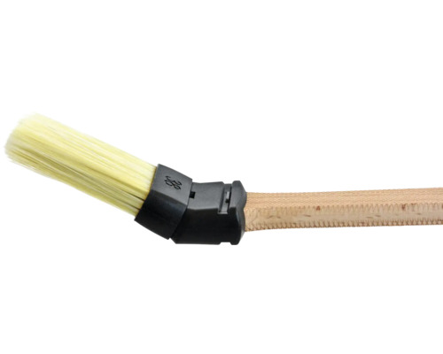 Pinceau d''angle avec manche en bois et poils