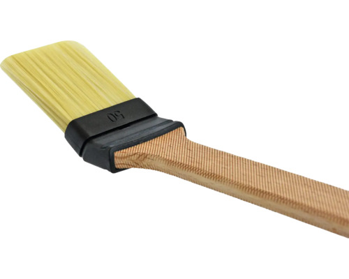 Pinceau plat avec manche en bois et poils