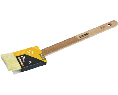 Pinceau de radiateur avec manche en bois, 65 mm