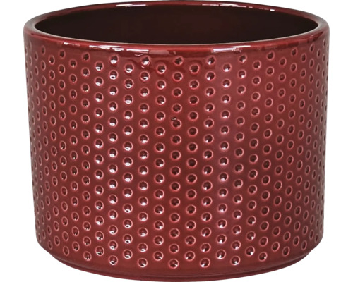 Pot de fleurs cache-pot Dickob Pillar Spot céramique Ø 11,5 cm h 8,8 cm rouge Pot de fleurs en céramique avec motif à pois