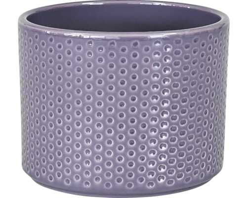 Pot de fleurs cache-pot Dickob Pillar Spot céramique Ø 21,3 cm h 18,5 cm lilas Pot de fleurs rond avec motif perforé