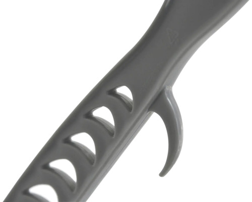 Vue détaillée d''un étendoir à linge avec crochets et ouvertures