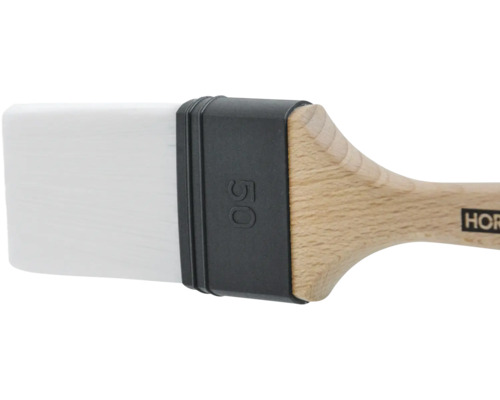 Pinceau plat avec manche en bois, largeur 50 millimètres