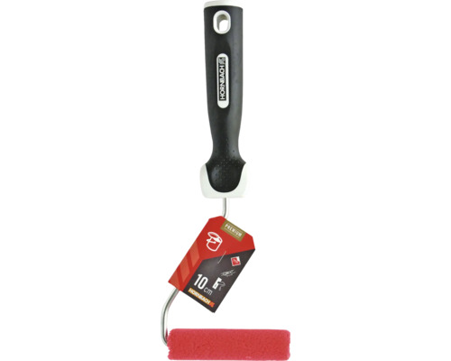 Rouleau à peinture avec une largeur de rouleau de dix centimètres et le logo Hornbach