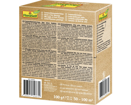 FloraSelf Sommerblumenmischung Verpackung