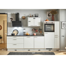 Cuisine complète PICCANTE Plus avec appareils Sonera 300 cm blanc mat prémontée variante droite 4067368014502