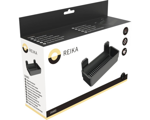 Verpackung einer Reika Duschablage zum magnetischen Aufhängen