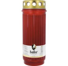 Bougie funéraire avec couvercle doré