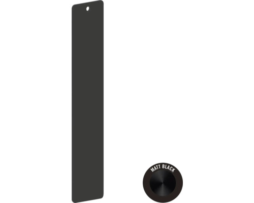 Mattschwarzes WC-Betätigungsblech