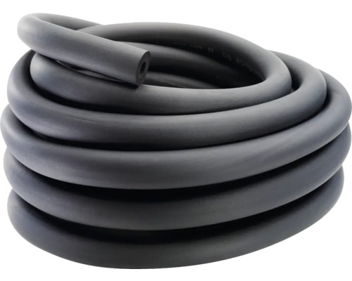 Gaine d'isolation 18 / 10 mm x 30 m caoutchouc synthétique Tuyau en caoutchouc noir enroulé