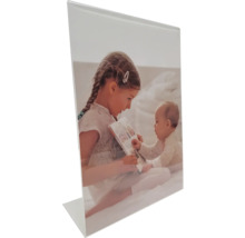 Tischaufsteller mit Foto von Kindern