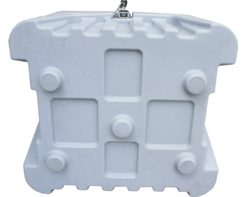 Grauer Kabelschacht aus Kunststoff mit Deckel