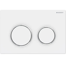 Plaque de déclenchement Geberit avec deux touches pour volume de rinçage