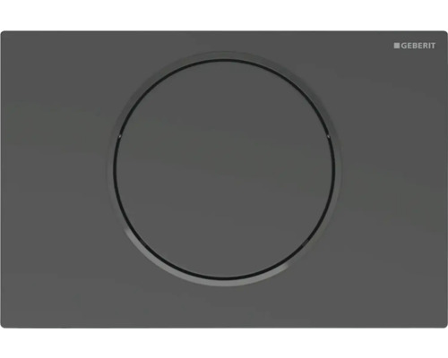 Plaque de commande GEBERIT Sigma10 plaque noir mat / bouton noir mat 115.758.16.5 Logo Geberit Plaque de commande pour chasse d''eau