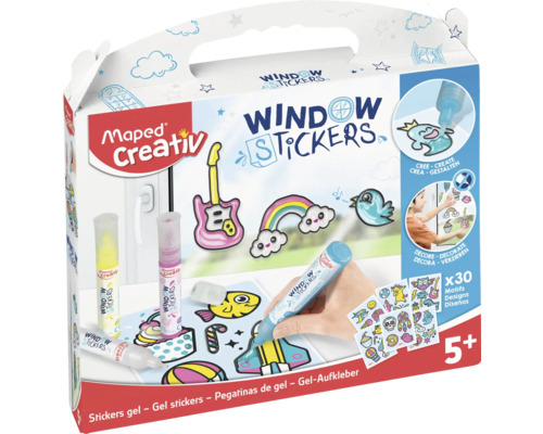 Set de stickers pour fenêtre Maped Creativ dans son emballage