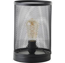 Lampe de table avec base en métal et abat-jour grillagé