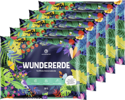 Wundererde 4x16 L torffreie Universalerde mit Pflanzenkohle Mehrere Säcke torffreie Universalerde von WUNDERERDE mit 10 Litern Inhalt
