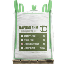 Rapidolehm Lehmschüttung in einem Sack von einer Tonne auf einer Palette