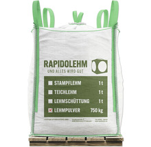 Sack Rapidolehm mit Stampflehm, Teichlehm, Lehmschüttung und Lehmputz