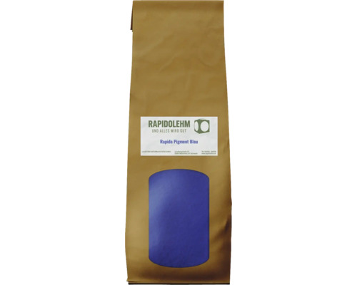 Rapido Lehm Farbe Pigment Blau im Papiersack