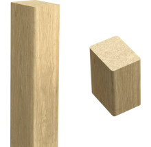 Poteau en bois et bloc de bois