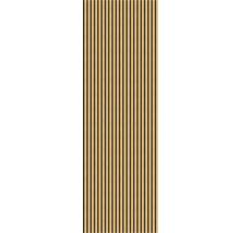 Panneau en bois avec des lattes verticales pour la conception des murs et des plafonds