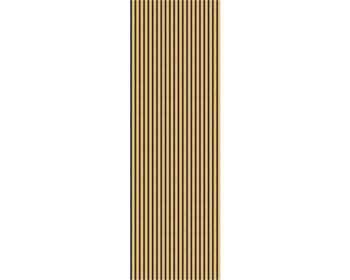 Panneau en bois avec des lattes verticales pour la conception des murs et des plafonds