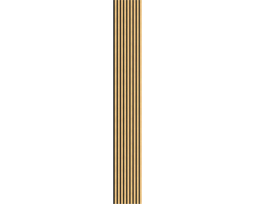 Panneau acoustique avec lamelles en bois