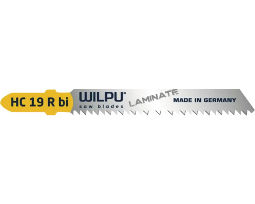 Lame de scie sauteuse Wilpu HC 19 R BI 5 pièces Lame de scie Wilpu HC 19 R bi pour stratifié