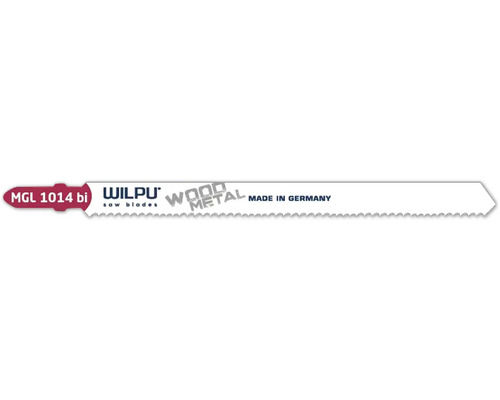 Lame de scie sauteuse Wilpu MGL 1014 BI 5 pièces Lame de scie sauteuse Wilpu pour bois et métal, Made in Germany