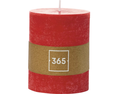 Bougie pilier bougie rustique Ø 8 h 10 cm paraffine rouge