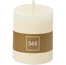 Dekorative Stumpenkerze mit Banderole