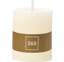 Dekorative Stumpenkerze mit Band und Zahl